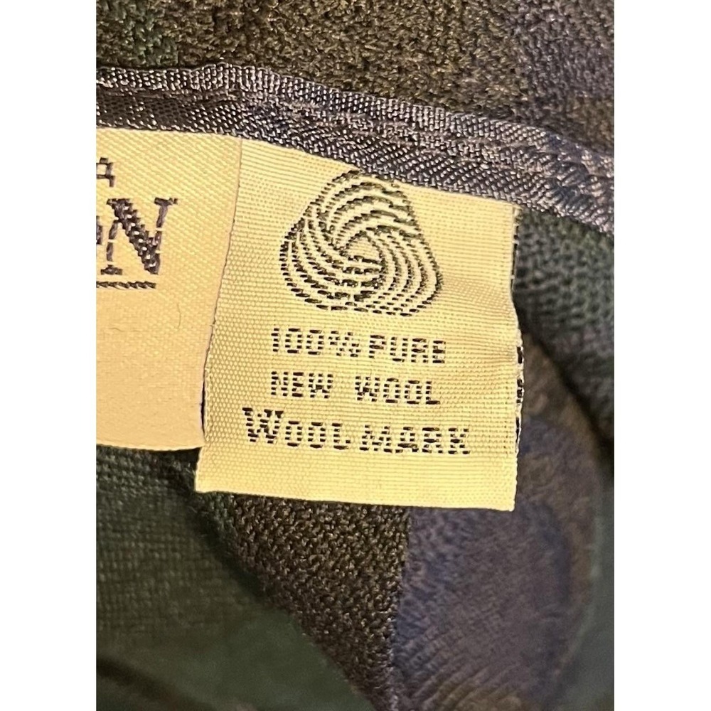 Vintage Pendleton Skirt Womens Petite 12 Green Striped Wool Pleated Midi USA - Picture 10 of 12